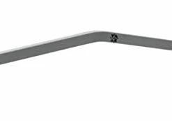 Discount 😀 Straight, Mellow Peak Style Fingerboard Rail, 12" - Custom Designed Premium Solid Steel Construction, Matte Powder 🧥 Coated Finish In Silver Grey - Superior Non-Slip Feet ✨