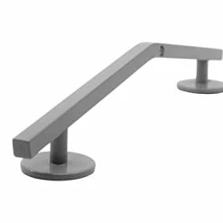 Discount 😀 Straight, Mellow Peak Style Fingerboard Rail, 12" - Custom Designed Premium Solid Steel Construction, Matte Powder 🧥 Coated Finish In Silver Grey - Superior Non-Slip Feet ✨ -Vehicles Online Shop 21T7qun72vL