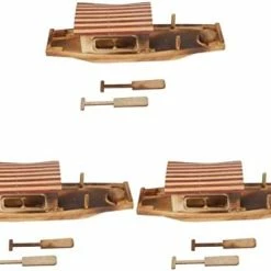 Outlet 👍 3 Pcs Toy Hotel Fishing Wooden Figurine Photo Ocean Office Mini Landscape Miniature Small Props Micro Decoratio Home Beach Ship Vintage Theme Model Chinese Boat Sailboat Nautical As Shown 🤩 -Vehicles Online Shop 3105Le9u7gL. AC