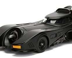Deals 🛒 Dc Comic 1989 Batmobile With 2.75" Batman Metals Diecast Vehicle With Figure, Black 👍