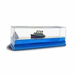 Brand new ⭐ Liquid Wave Cruise Ship Toy, Titanic And Iceberg Fluid Drift Bottle, Cruise Ship Model That No Longer Sinks, Suitable For Car Decoration, Bedroom, Sensory Play, Gift, Desk Or Paperweight 🎉