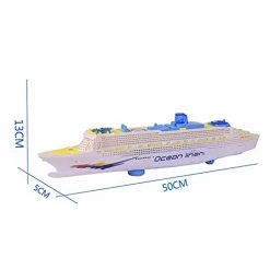 Brand new 🧨 Colorful Ocean Liner Cruise Ship Electric Toy Boat, Electric Flashing LED Light Sound, 50x13x5 Cm/19.7x5.1x2 In, Cannot Placed In Water, Cannot Float On Water, Suitable For Boys Multicolor 😉 -Vehicles Online Shop 31RLEqhmzMS 1