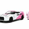 Cheap 🌟 Hello Kitty Toyko Speed 1:24 2009 Nissan GT-R R35 Die-cast Car & Hello Kitty Racing Figure, Toys For Kids And Adults Purple ✔️ -Vehicles Online Shop 31TXab0oo3L