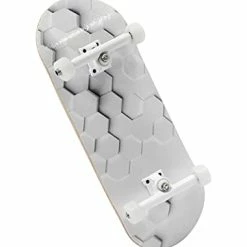 Outlet 😀 Complete Fingerboard Raised Hexagons Edition - Premium, Heat Transfer Graphic - Pro Shape & Size - Bearing Wheels, Pro Trucks, 61A Pro Duro Bushings - 34mm X 97mm Dec 🤩