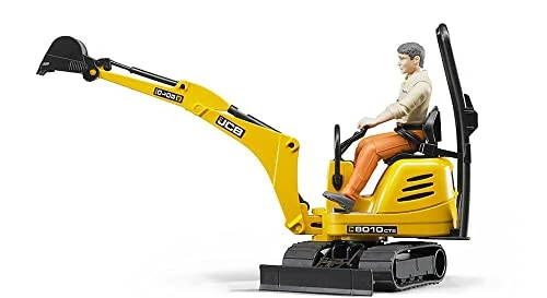 Deals 😍 Toys - Construction Realistic JCB Micro Excavator 8010 CTS And Bworld Construction Man Action Figure (Figure Colors May Vary) - Ages 4+ 👍 5 Deals 😍 Toys - Construction Realistic JCB Micro Excavator 8010 CTS And Bworld Construction Man Action Figure (Figure Colors May Vary) - Ages 4+ 👍 - Image 3
