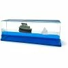 Brand new 🎁 Honsheng Unsinkable Titanic Simulator Toy Wavey Boat In A Box Liquid Wave Cruise Fluid Ship Decoration Ornament For Car Decoration Paperweight Desk Toy Gifts (Blue-Love) 🎁