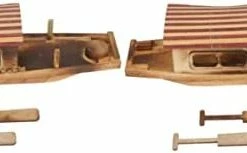 Outlet 👍 3 Pcs Toy Hotel Fishing Wooden Figurine Photo Ocean Office Mini Landscape Miniature Small Props Micro Decoratio Home Beach Ship Vintage Theme Model Chinese Boat Sailboat Nautical As Shown 🤩 -Vehicles Online Shop 31hWIlwbHL. AC