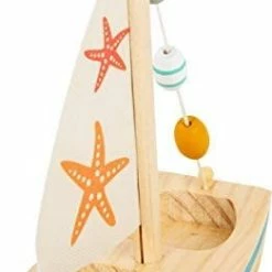 Discount 🤩 Small Foot Wooden Toys Starfish Sailboat Premium Water Toy, Multicoloured 🔔 -Vehicles Online Shop 31lMYTWKDPL