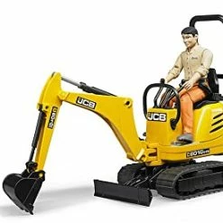 Deals π Toys - Construction Realistic JCB Micro Excavator 8010 CTS And Bworld Construction Man Action Figure (Figure Colors May Vary) - Ages 4+ π