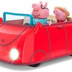 New ⌛ Lights & Sounds Family Fun Car Vehicle Playset, 3 Pieces - Includes Interactive Red Car With Peppa And Daddy Pig Figures - Toy Gift For Kids - Ages 2+ 🛒 -Vehicles Online Shop 31txuEBQpPL. AC