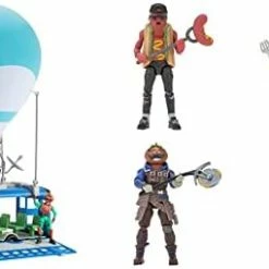 Best deal ⌛ Fortnite Battle Bus Deluxe - Features Inflatable Balloon With Lights & Sounds, Free-Rolling Wheels On Bus - Includes 4 Inch Recruit (Jonesy) & Joy Ride Whiplash Vehicle (Blue & White) ⌛ -Vehicles Online Shop 41 SWHVwr L. AC