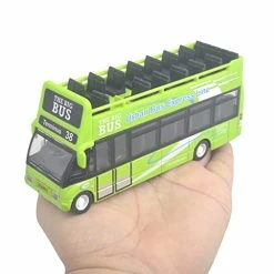 Coupon 😉 City Sightseeing Double Decker Bus Toy Diecast New York City Tourist Open Top Bus Pull Back Vehicles Mini Model Car Lights And Music (Green) 😉 -Vehicles Online Shop 411HcEQ8FCL
