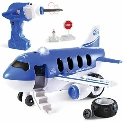 Budget 🌟 Airplane Take Apart Toy With Electric Drill | Take Apart Toys That Convert To Remote Control Airplane | Easter Gift For Boys 3,4,5,6,7 Year Old | Build Airplane For Kids And Toddlers | Realistic Plan 🛒