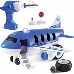 Budget 🌟 Airplane Take Apart Toy With Electric Drill | Take Apart Toys That Convert To Remote Control Airplane | Easter Gift For Boys 3,4,5,6,7 Year Old | Build Airplane For Kids And Toddlers | Realistic Plan 🛒 -Vehicles Online Shop 411hocrDVCL. AC