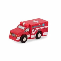 Flash Sale 🧨 Wooden Vehicles – Miniature Wooden Toys, Including Toy Cars, Toy Trucks, Toy Helicopter & Ambulance, For Kids Age 3-Year-Old & Up (6-Pcs) 🎉 -Vehicles Online Shop 4156cZQiaoL