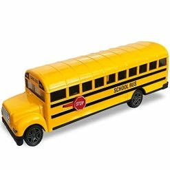 Wholesale 🌟 Diecast Yellow School Bus Toy For Kids - 8.5 Inch Pull Back Car With Cool Opening Doors And Rubber Tires - Durable Diecast Metal - Best 🎂 Birthday For Boys And 👧 Girls 🔥