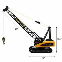 Brand new 😉 15 Channel Remote Control Crane, Proffesional Series, 1:14 Scale - Battery Powered RC Construction Toy Crane With Heavy Metal Hook (TR-214) ⌛ -Vehicles Online Shop 415pRGInBRL
