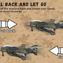 New ✨ Diecast Fighter Jets Toy, Pull Back Army Toys Vehicles Includes Tank Toys, Bomber And Toy Jets, Camouflage Air Force Military Vehicle Airplanes Playset For Kids Boys 👧 Girls 😍 -Vehicles Online Shop 416HiiBJqDL