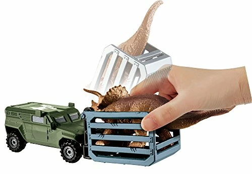 Top 10 π MATCHBOX JURASSIC WORLD DINO TRANSPORTERS TRICERA-TRACKER Vehicle And Figure π 4 Top 10 π MATCHBOX JURASSIC WORLD DINO TRANSPORTERS TRICERA-TRACKER Vehicle And Figure π - Image 2