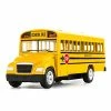 Outlet 🎉 Diecast Yellow School Bus Toy Cars For Kids - 5 Inch Pull Back Car With Opening Doors And Rubber Tires 🔔