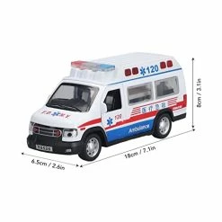 Buy 🌟 Alloy Ambulance Model, Alloy Emergency Vehicle Model Pullback Function With LED Lights For Over 3 Years Old 🌟 -Vehicles Online Shop 417Nqppk8RL 1