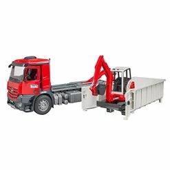 Best deal 🔥 03624 Mb Arocs Truck With Roll-Off- Container And Schaeff Mini Excavato 🤩 -Vehicles Online Shop 418MQdWI5vL