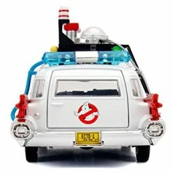 New 🤩 Hollywood Rides: Ghostbusters ECTO-1 White 1: 24 Scale ⌛ -Vehicles Online Shop 4196lSXjMxL