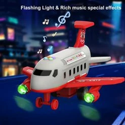 Top 10 π Airplane Toys For 3 4 5 6 Year Old Boys π§ Girls, Toddler Toys Transport Cargo Plane Light And Music, Kids Toy Airplane Car Toy Set Vehicles & Contruction Toy Accessories, π₯³ Birthday Gift For Kids Earth Yellow βοΈ
