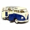 Cheapest 🔥 KINGSMART 1962 Volkswagen Classic Hippy Bus 7" 1:24Scale Blue Die Cast Metal Model Toy Pull Back Action Car 🥰 -Vehicles Online Shop 41Bj4pEq0JL