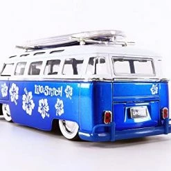Budget ✔️ Disney Lilo & Stitch 1:24 Volkswagen T1 Bus Die-cast Car With Stitch Figure, Toys For Kids And Adults , Blue ✔️ -Vehicles Online Shop 41Bmtxjl8UL