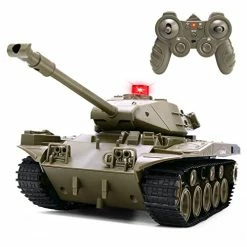 New 🤩 Remote Control Tank For Kids, M41A3 American Army Battle Tank, Programmable RC Tanks With Lights & Realistic Sounds, RC Military All Terrain Off-Road Vehicles, Great Gift Tank Toy For Boys & 👧 Girls 🛒
