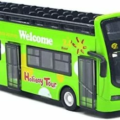 Cheap 😉 City Bus Sightseeing Double Decker Bus Model Open Top Pull Back Toy Die Cast Pull Back Vehicles Mini Model Car Lights And Music (Red) 🎉 -Vehicles Online Shop 41ECNF9ThlL. AC