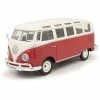 Wholesale 😉 Volkswagen Van "Samba" Bus, Red & Beige 31956 - 1/25 (1/24) Scale Diecast Model Toy Car 🎉