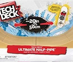 Best Sale 💯 Ultimate Half-Pipe Ramp And Exclusive Primitive Pro Model Finger Board, For Ages 6 And Up 😍