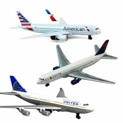 Flash Sale 🌟 American Airlines, Delta & United Airlines B747 Die-cast Planes - 3 Pack 🎉