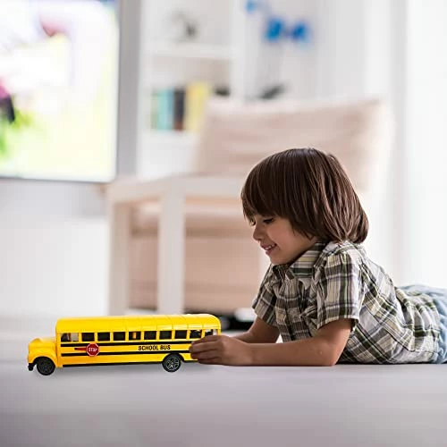 Wholesale ๐ Diecast Yellow School Bus Toy For Kids - 8.5 Inch Pull Back Car With Cool Opening Doors And Rubber Tires - Durable Diecast Metal - Best ๐ Birthday For Boys And ๐ง Girls ๐ฅ 8 Wholesale ๐ Diecast Yellow School Bus Toy For Kids - 8.5 Inch Pull Back Car With Cool Opening Doors And Rubber Tires - Durable Diecast Metal - Best ๐ Birthday For Boys And ๐ง Girls ๐ฅ - Image 6