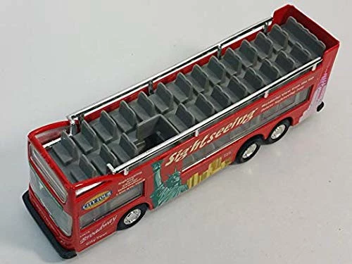 New 🔔 New York City NYC Double Decker NYC Sightseeing Double Decker Tour Bus Open Top Red 2168D 6 Inch Dieca 🛒 5 New 🔔 New York City NYC Double Decker NYC Sightseeing Double Decker Tour Bus Open Top Red 2168D 6 Inch Dieca 🛒 - Image 3