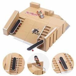 Deals 💯 Fingerboard Skatepark, Finger Skate Park Kit For Kids Gift, Mini Finger Skateboard Ramp Set Including 8 Pcs Fingerboard Skatepark & 3 Pcs Fingerboards, Kids Toy & Gift For Boys And 👧 Girls Ages 6 And Up ⌛