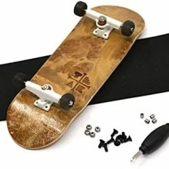 Deals ⌛ Prolific Complete Fingerboard With Upgraded Components, Toasted S'Mores Edition - Pro Board Shape And Size, Bearing Wheels, Trucks, And Locknuts - 32mm X 97mm Handmade Wooden Board 👍 -Vehicles Online Shop 41Jx73h8khL. AC