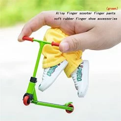 Cheap 🔥 Mini Finger Scooter Set,Alloy Fingerboard Scooters Set With Fingerboard 👟 Shoes Finger Pants Finger Replacement Wheels And Tools For Fingertip Interactive Favors Gifts For Boys 👧 Girls Adults (Green) 🔥 -Vehicles Online Shop 41K4nGdu2uL