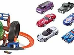 Best Sale 🤩 Toxic Gorilla Slam Gas Station & Tire Repair Shop Playset With Adjustable Launcher For Kids 5 Years Old & Up & Set Of 10 1:64 Scale Toy Trucks And Cars For Kids And Collector 🔔 -Vehicles Online Shop 41K9JaOEiXL. AC