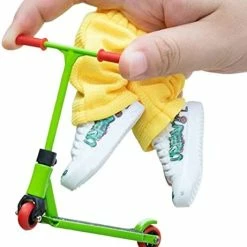 Cheap 🔥 Mini Finger Scooter Set,Alloy Fingerboard Scooters Set With Fingerboard 👟 Shoes Finger Pants Finger Replacement Wheels And Tools For Fingertip Interactive Favors Gifts For Boys 👧 Girls Adults (Green) 🔥 -Vehicles Online Shop 41KImubL. AC