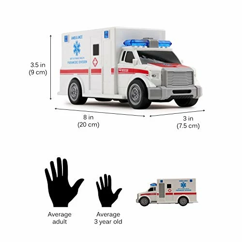 Flash Sale ๐งจ Rescue Ambulance Friction Powered 1:20 Scale Toy Car With Lights And Sounds Durable Kids Medical Transport Emergency Vehicle Push And Go Pretend Play Van Great Gift For Children Boys ๐ง Girls ๐คฉ 6 Flash Sale ๐งจ Rescue Ambulance Friction Powered 1:20 Scale Toy Car With Lights And Sounds Durable Kids Medical Transport Emergency Vehicle Push And Go Pretend Play Van Great Gift For Children Boys ๐ง Girls ๐คฉ - Image 4