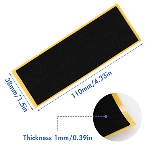 Best Pirce β 12 PCS Fingerboard Foam Grip Tape, Adhesive Fingerboard Foam Tape Black Non Slip Foam Grip Tape For Fingerboards,110 X 38 X 1 Mm π 6 Best Pirce β 12 PCS Fingerboard Foam Grip Tape, Adhesive Fingerboard Foam Tape Black Non Slip Foam Grip Tape For Fingerboards,110 X 38 X 1 Mm π - Image 4