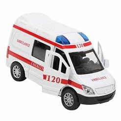 Discount ✨ 1:32 Mini Stimulation Alloy Ambulance Car Sound And Light Model Toy Vehicle Red 🎁