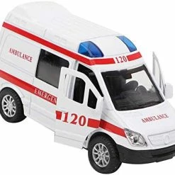 Discount ✨ 1:32 Mini Stimulation Alloy Ambulance Car Sound And Light Model Toy Vehicle Red 🎁 -Vehicles Online Shop 41NQE7bykKL. AC 1
