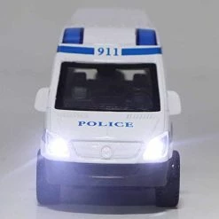 Flash Sale 🔔 Ambulance Toy, 1:32 Mini Alloy Ambulance Car With Sound And Light Effect Vehicle Toy For 2 3 4 5 Year Old Boy Gifts (Blue) ✔️ -Vehicles Online Shop 41NRav0INcL 1