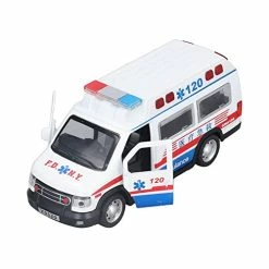 Buy 🌟 Alloy Ambulance Model, Alloy Emergency Vehicle Model Pullback Function With LED Lights For Over 3 Years Old 🌟 -Vehicles Online Shop 41Qd6HxziNL