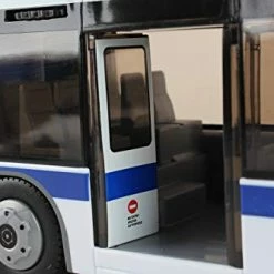 Budget ✔️ RT8563 New York City MTA Metro Articulated Electric Bus 1:43 Scale- 16 Inches Long White/Blue/Black 👏 -Vehicles Online Shop 41UBTIXxT3L