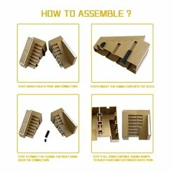 Buy 🤩 Skate Park Kit Ramp Parts For Finger Skateboard Park Kit Part Training Props With Finger Skateboards Finger Bikes Skates And Scooters And More(8 Parts) Blue ✔️ -Vehicles Online Shop 41VVe3C6RCL